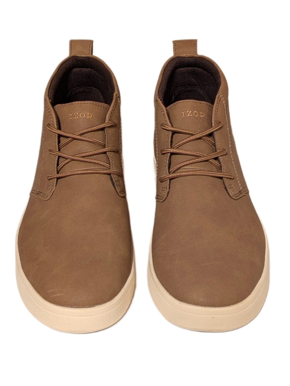 IZOD Palmer Chukka Boots Mens 8M Brown Memory Foam Lace Up Casual Shoes 1815298